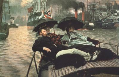 James Tissot The Thames (nn01) oil painting picture